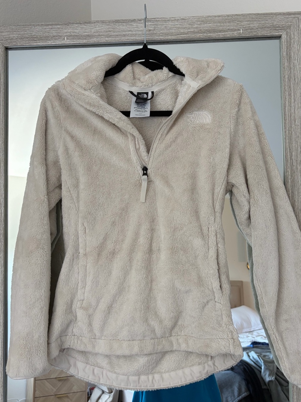 The North Face Cozy Half-Zip Sherpa Pullover - Beige